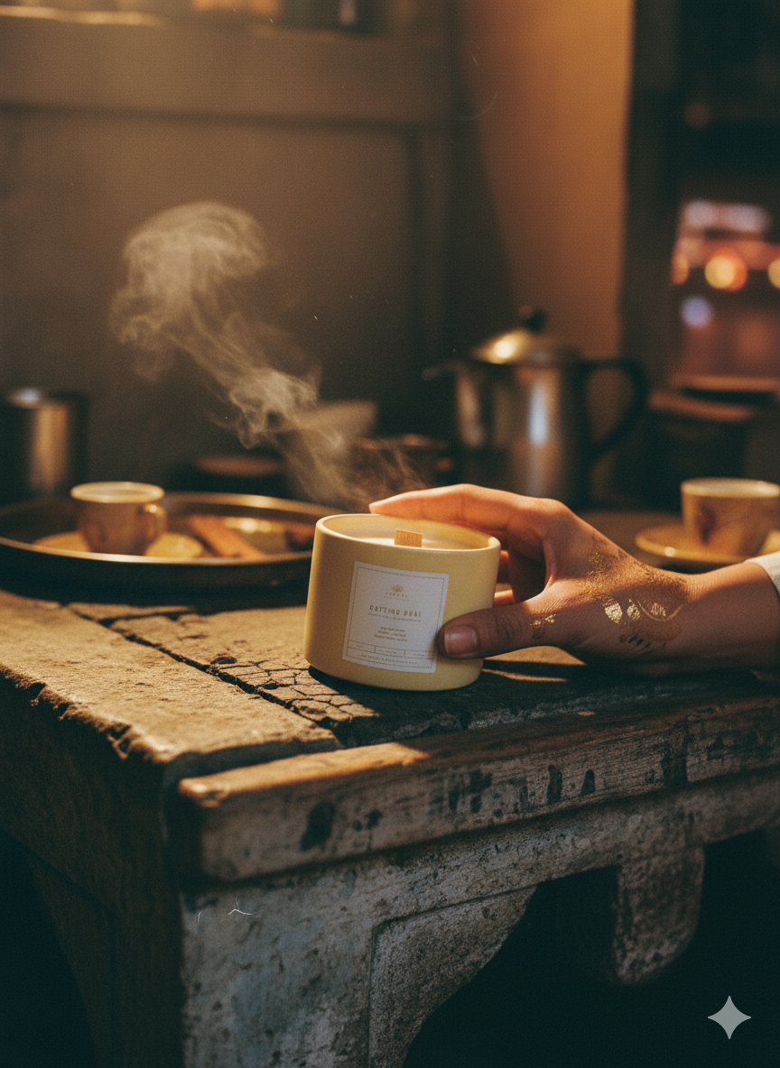 Cutting Chai Candle